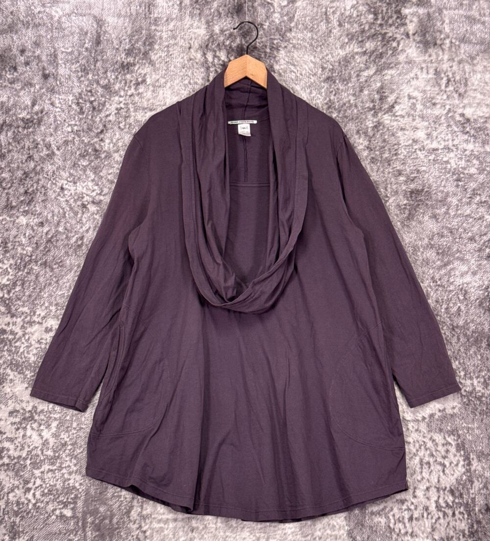 Prairie Underground Your Orbit Tunic XL Womens Organic Cotton Cowl Neck Top